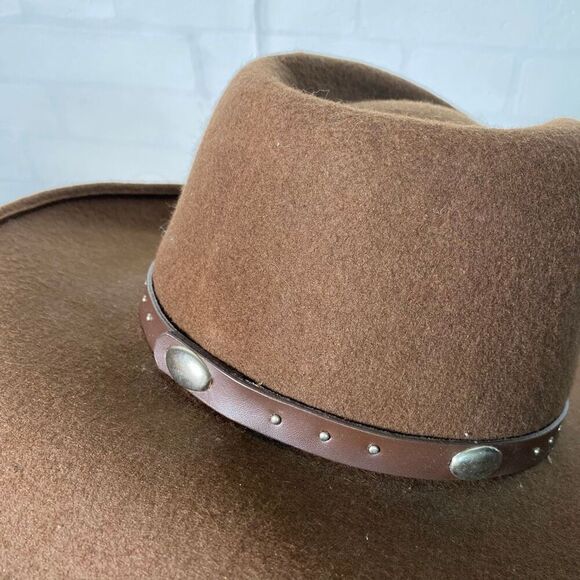 Minnetonka Wool Hat size M Brown Western Cowboy - Picture 3 of 10